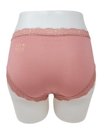 Fleur't 602 Rosette Iconic Modal Lace Hi Waisted Brief myselflingerie.com